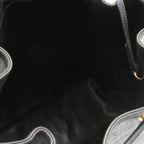 Caviar Skin Triple Coco Drawstring Chain Shoulder Bag With Pouch