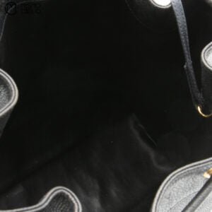 Caviar Skin Triple Coco Drawstring Chain Shoulder Bag With Pouch