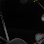 Caviar Skin Triple Coco Drawstring Chain Shoulder Bag With Pouch