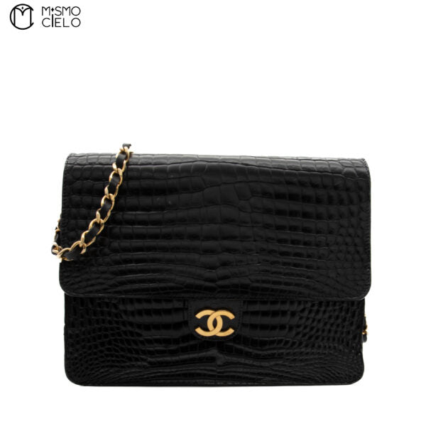 Coco Mark Crocodile Chain Shoulder Bag