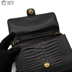Coco Mark Crocodile Chain Shoulder Bag