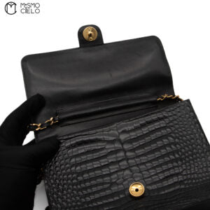 Coco Mark Crocodile Chain Shoulder Bag