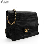 Coco Mark Crocodile Chain Shoulder Bag