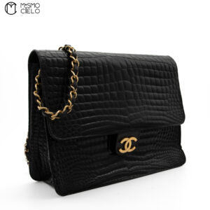 Coco Mark Crocodile Chain Shoulder Bag