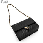 Coco Mark Crocodile Chain Shoulder Bag