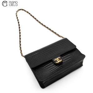 Coco Mark Crocodile Chain Shoulder Bag