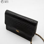 Coco Mark Crocodile Chain Shoulder Bag