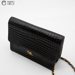 Coco Mark Crocodile Chain Shoulder Bag