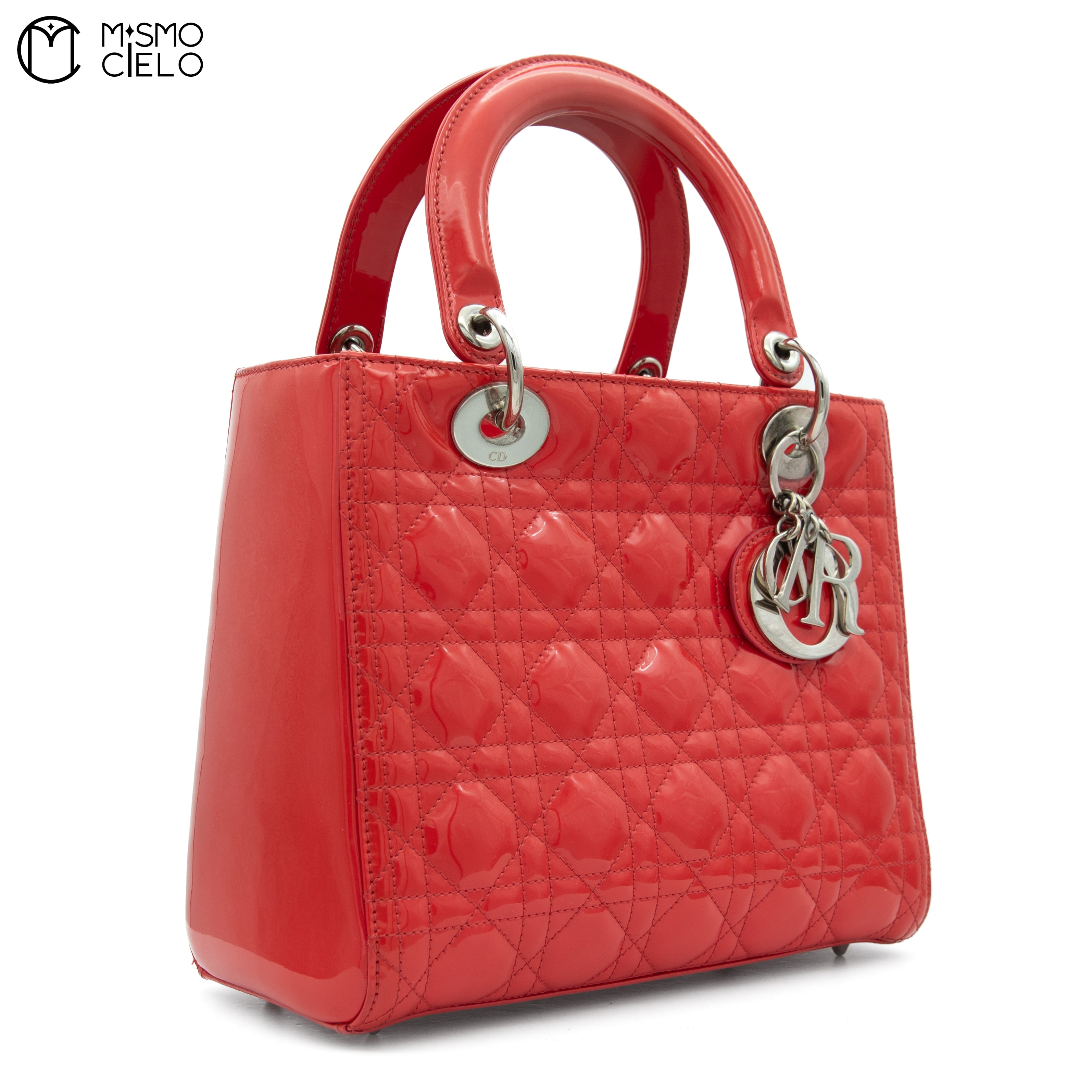 Lady Dior Red Shoulder Handbag
