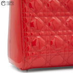 Lady Dior Red Shoulder Handbag