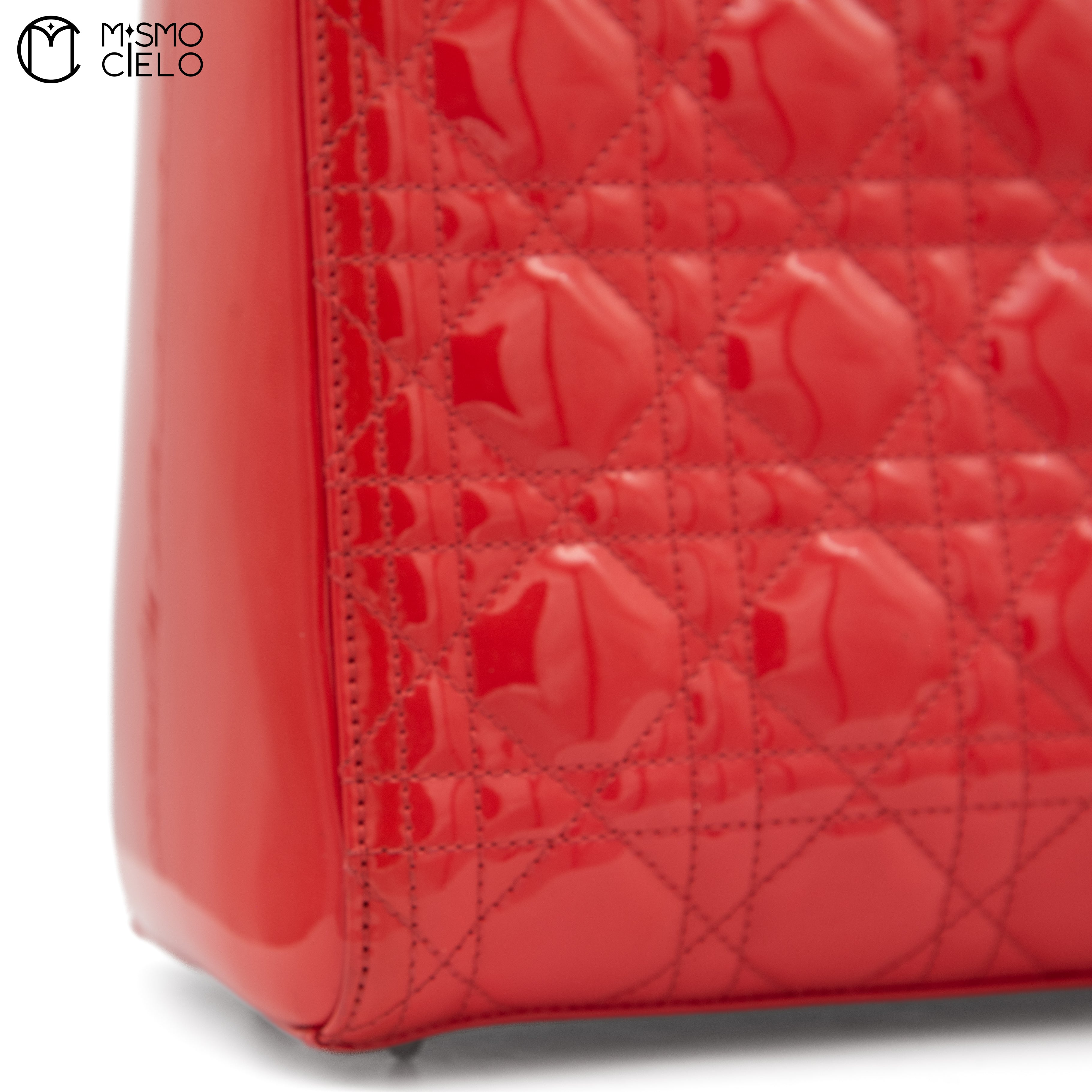 Lady Dior Red Shoulder Handbag