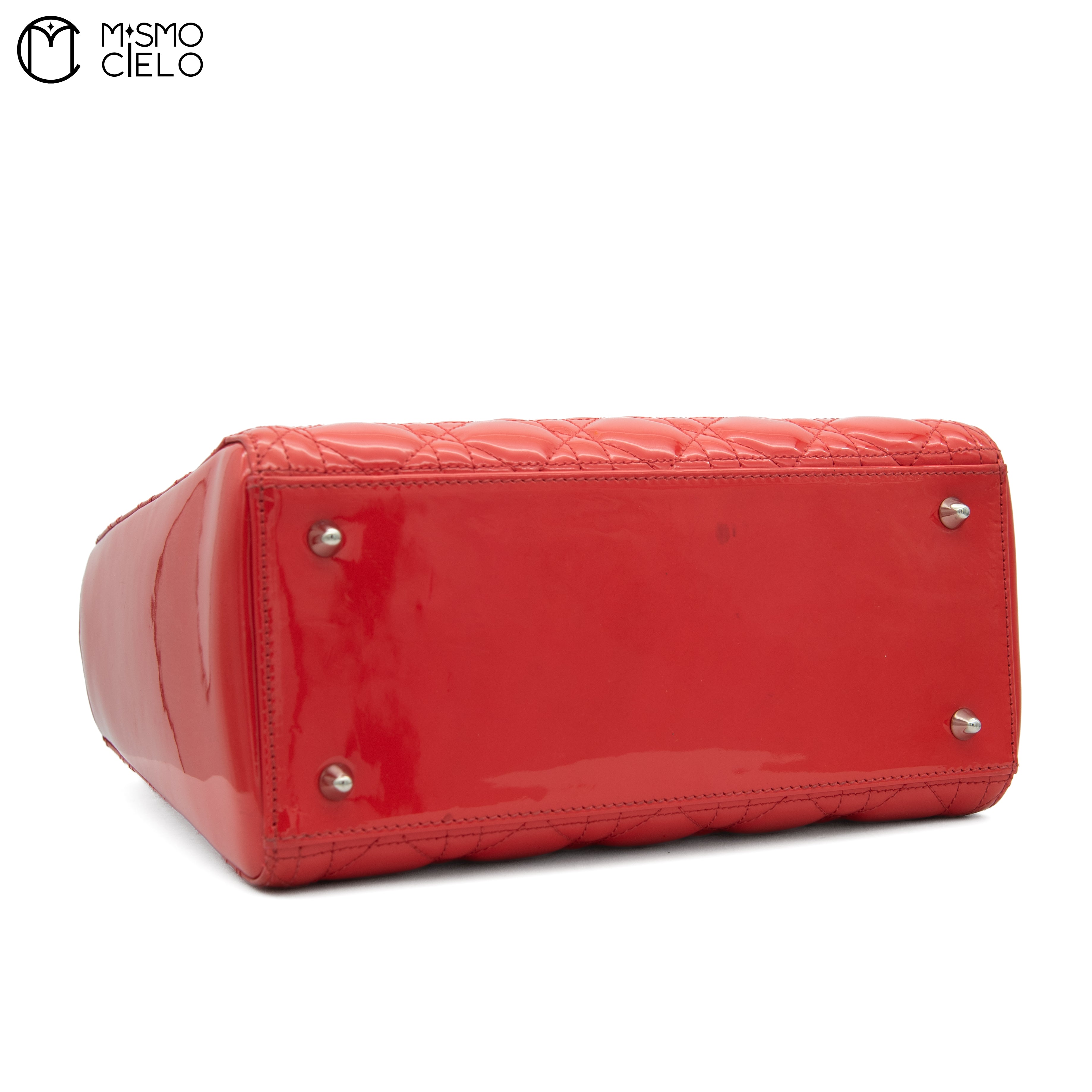 Lady Dior Red Shoulder Handbag