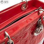 Lady Dior Red Shoulder Handbag