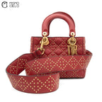 Lady Dior Studded 2Way Shoulder Handbag