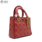 Lady Dior Studded 2Way Shoulder Handbag