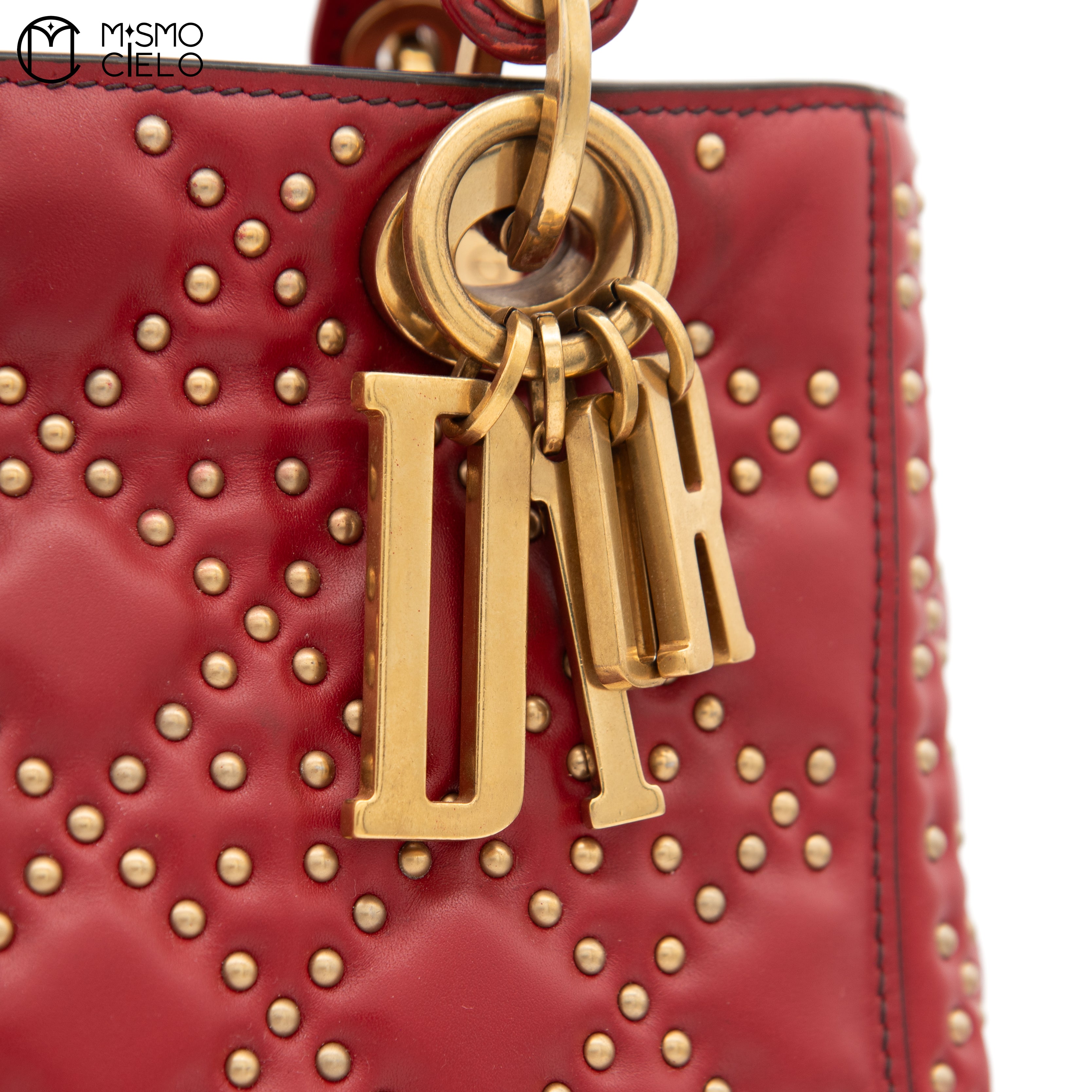 Lady Dior Studded 2Way Shoulder Handbag