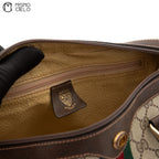 GG Canvas Bee & Star 2-Way Bag With Shelley Brown Strap