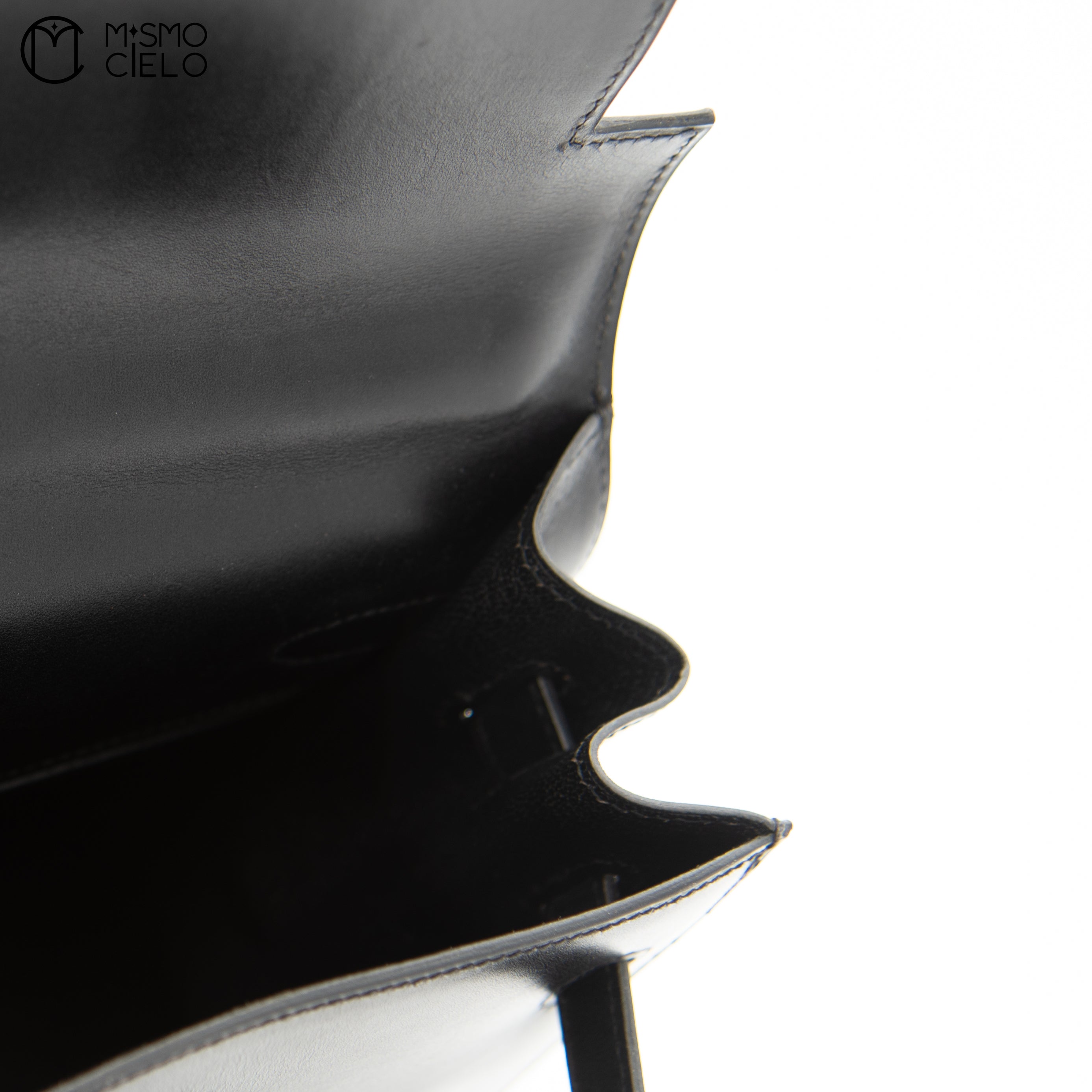 Authenticated Kelly 32 Black 2 Way Shoulder Bag