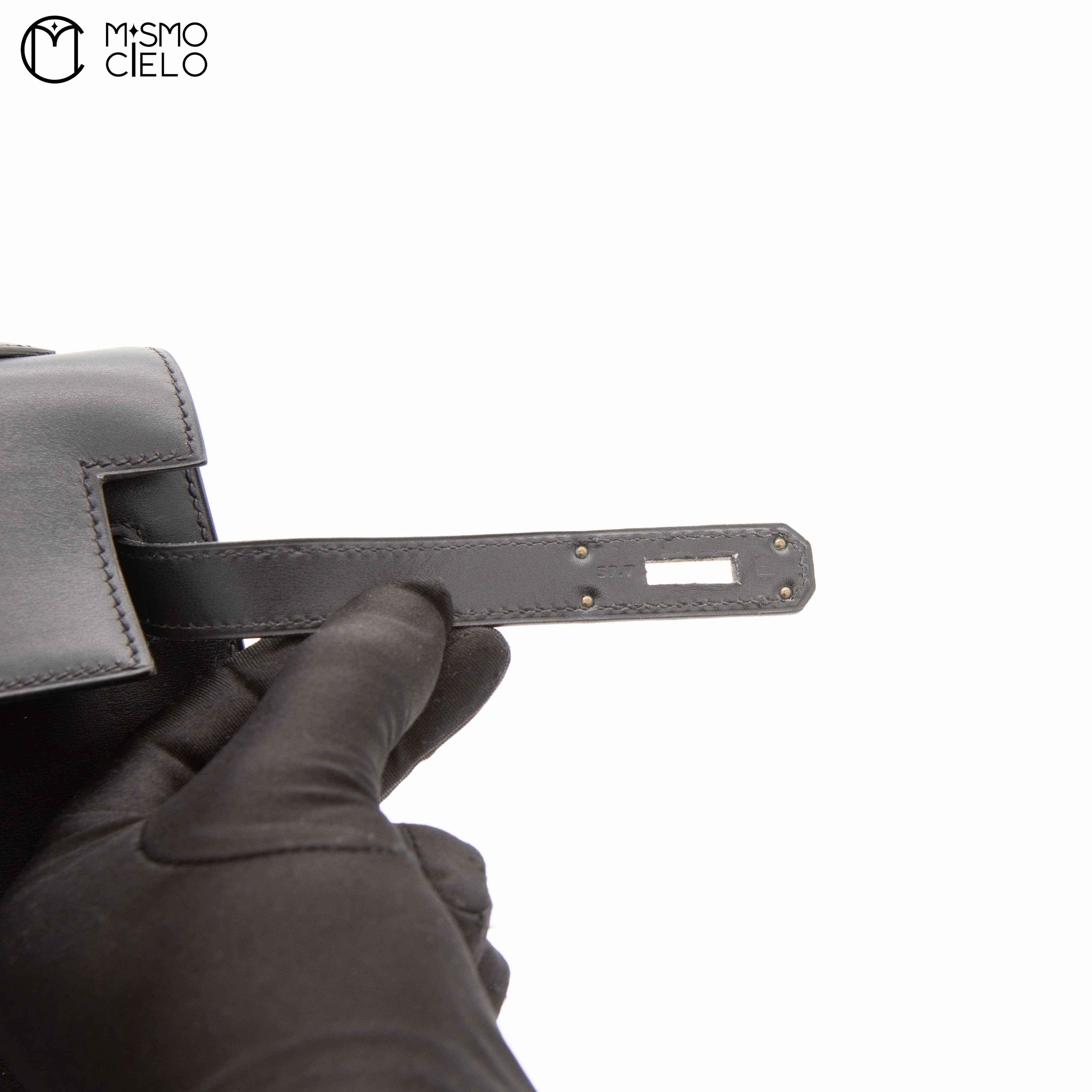 Authenticated Kelly 32 Black 2 Way Shoulder Bag