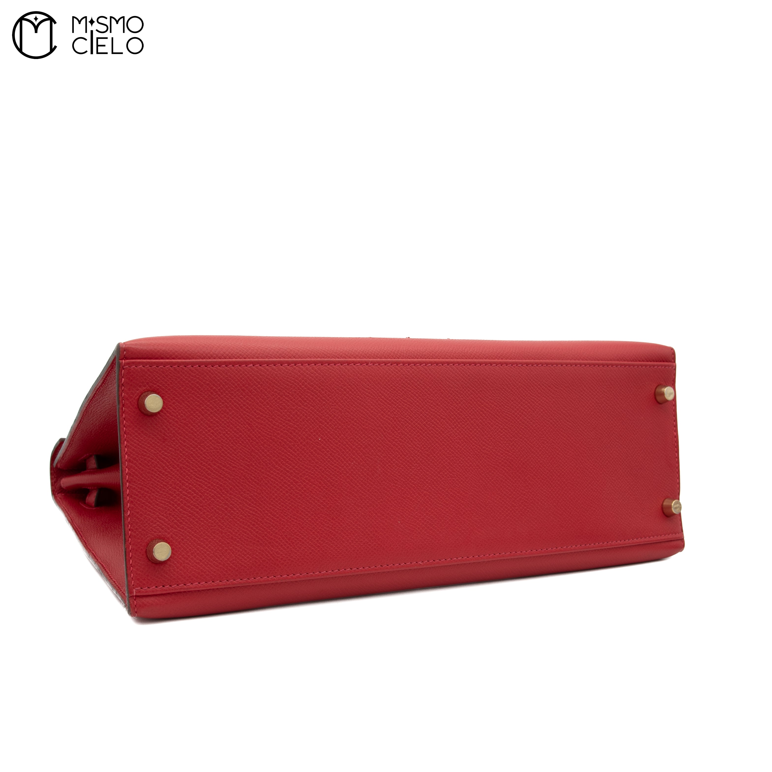 Authenticated Red Kelly 32 2 Way Shoulder Bag