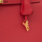 Authenticated Red Kelly 32 2 Way Shoulder Bag