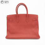 Birkin 35 Rouge Togo Handbag (Authenticated)