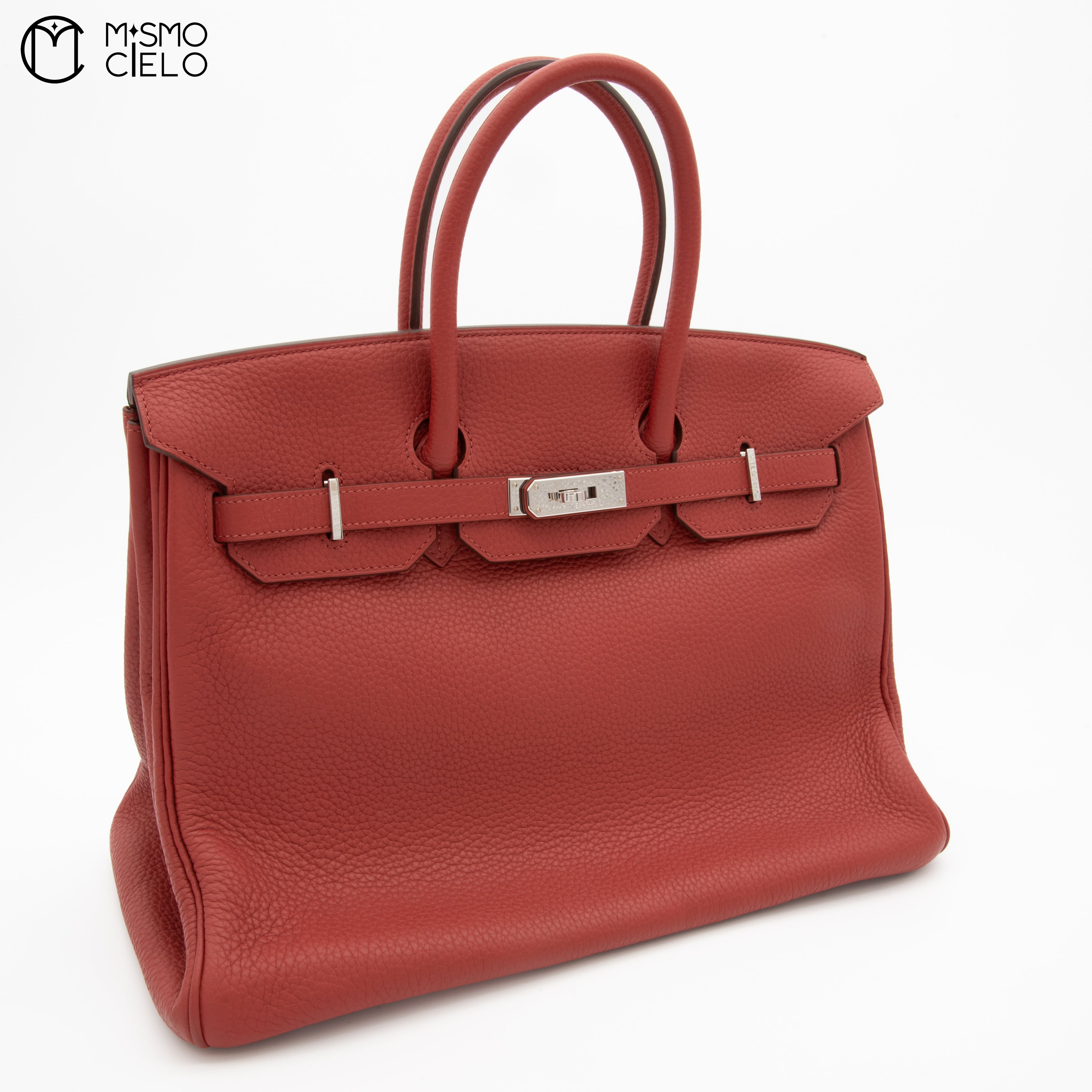 HERMES Authenticated Birkin 35 Rouge Handbag