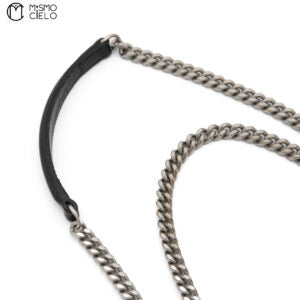 Sunset Chain Black Shoulder Bag