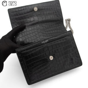 Sunset Chain Black Shoulder Bag