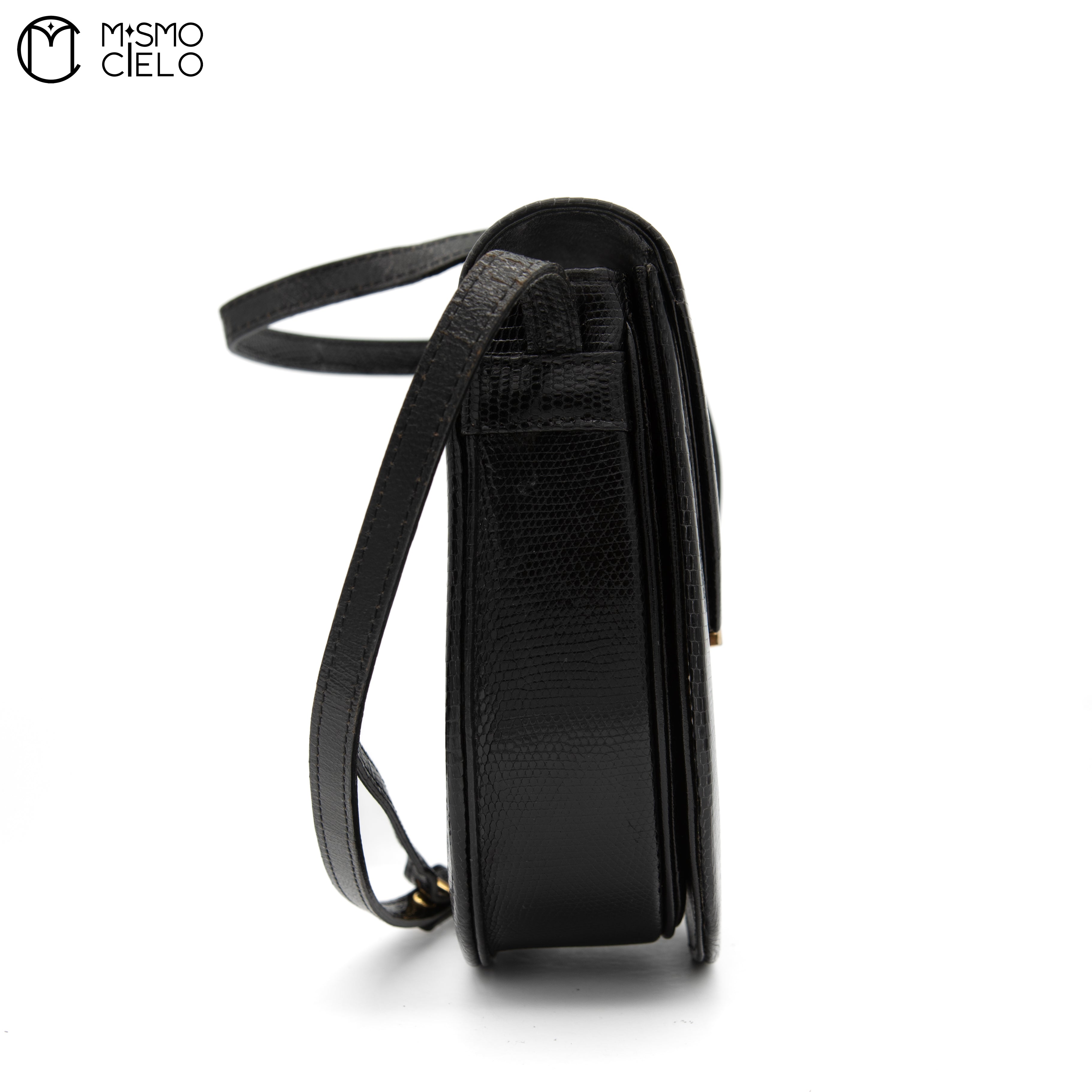 YVES SAINT LAURENT Lizard Skin Shoulder Bag