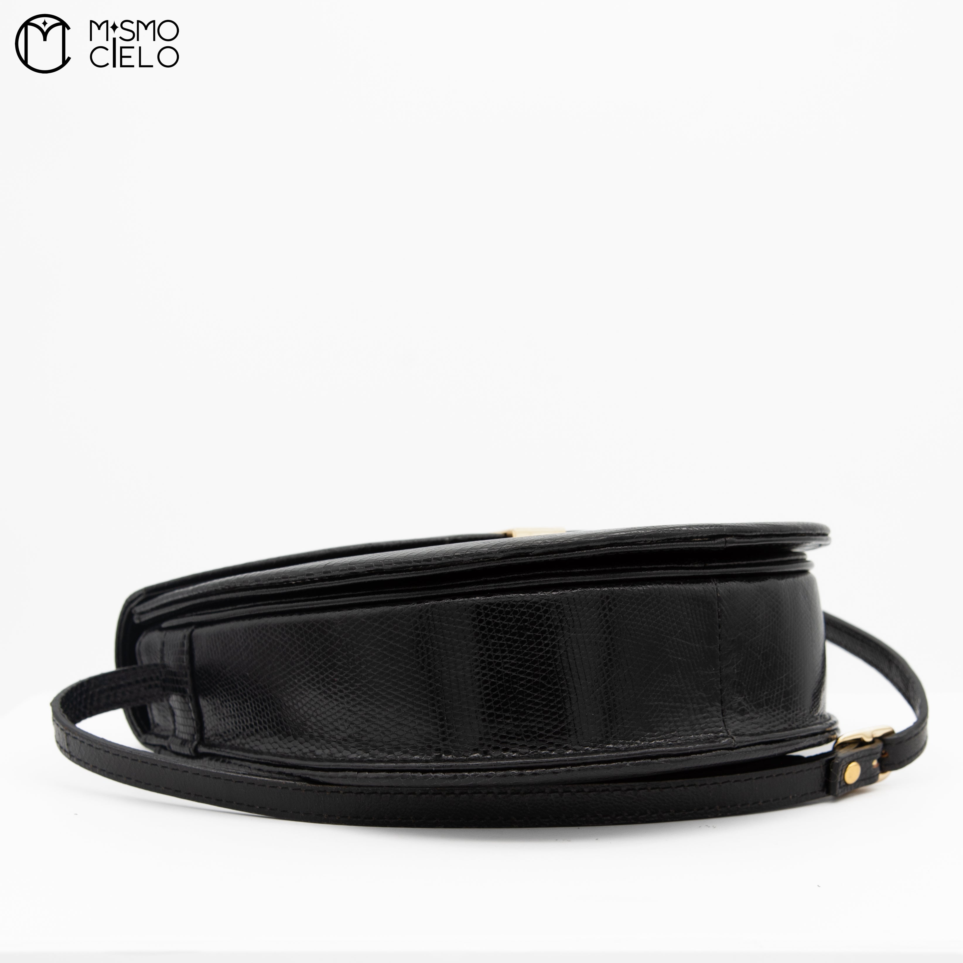 YVES SAINT LAURENT Lizard Skin Shoulder Bag