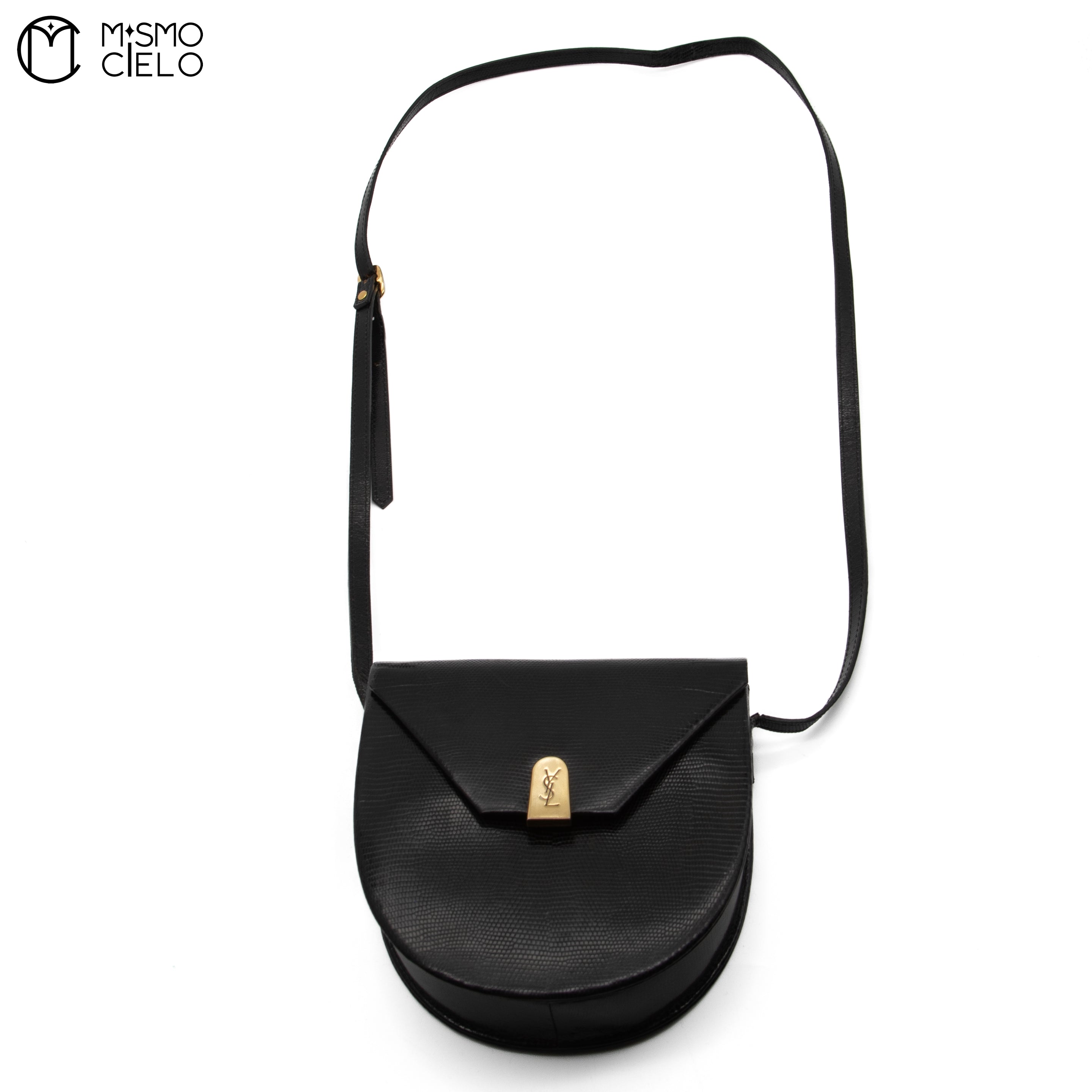 YVES SAINT LAURENT Lizard Skin Shoulder Bag