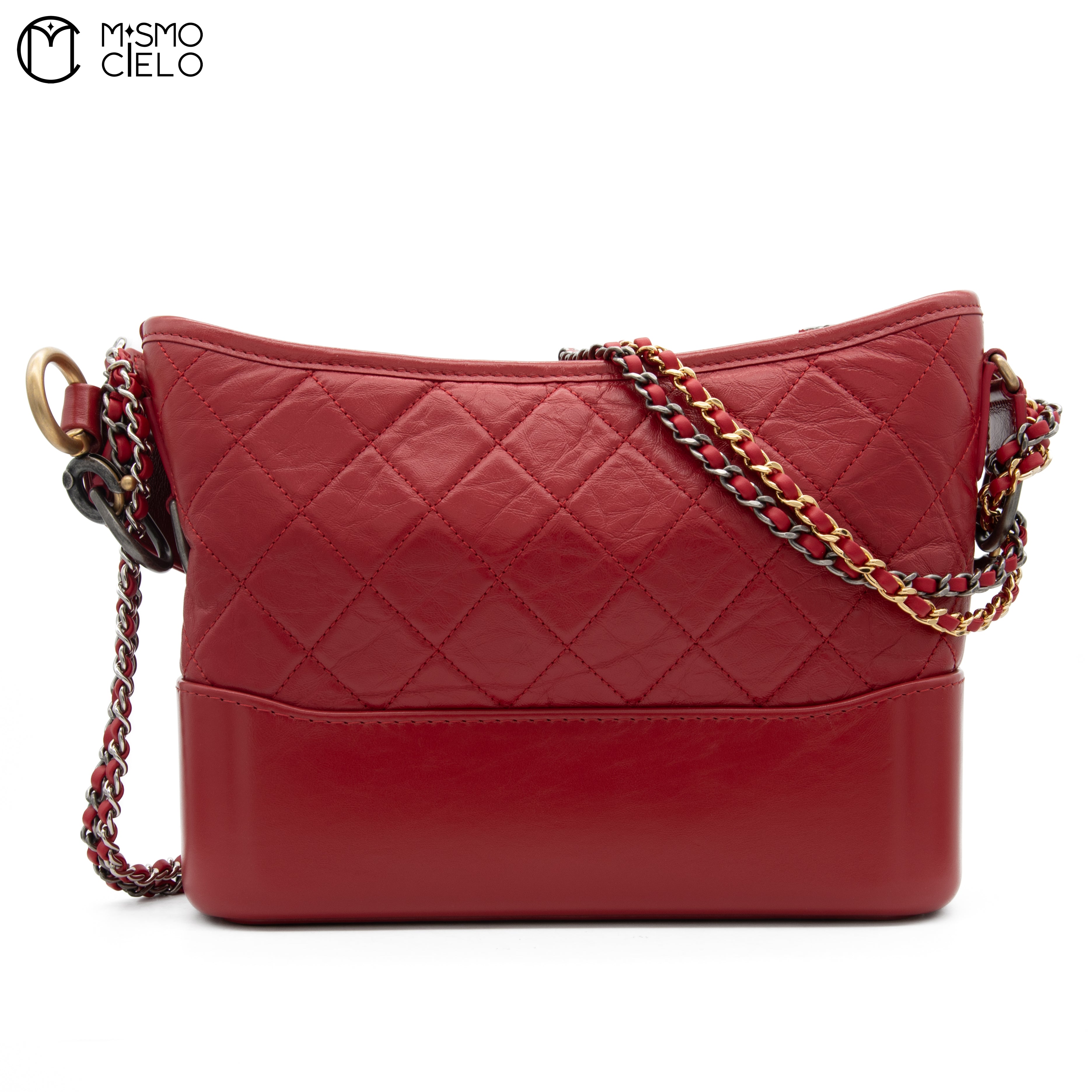 Gabrielle De Leather Chain Shoulder Bag