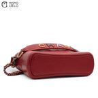 Gabrielle De Leather Chain Shoulder Bag