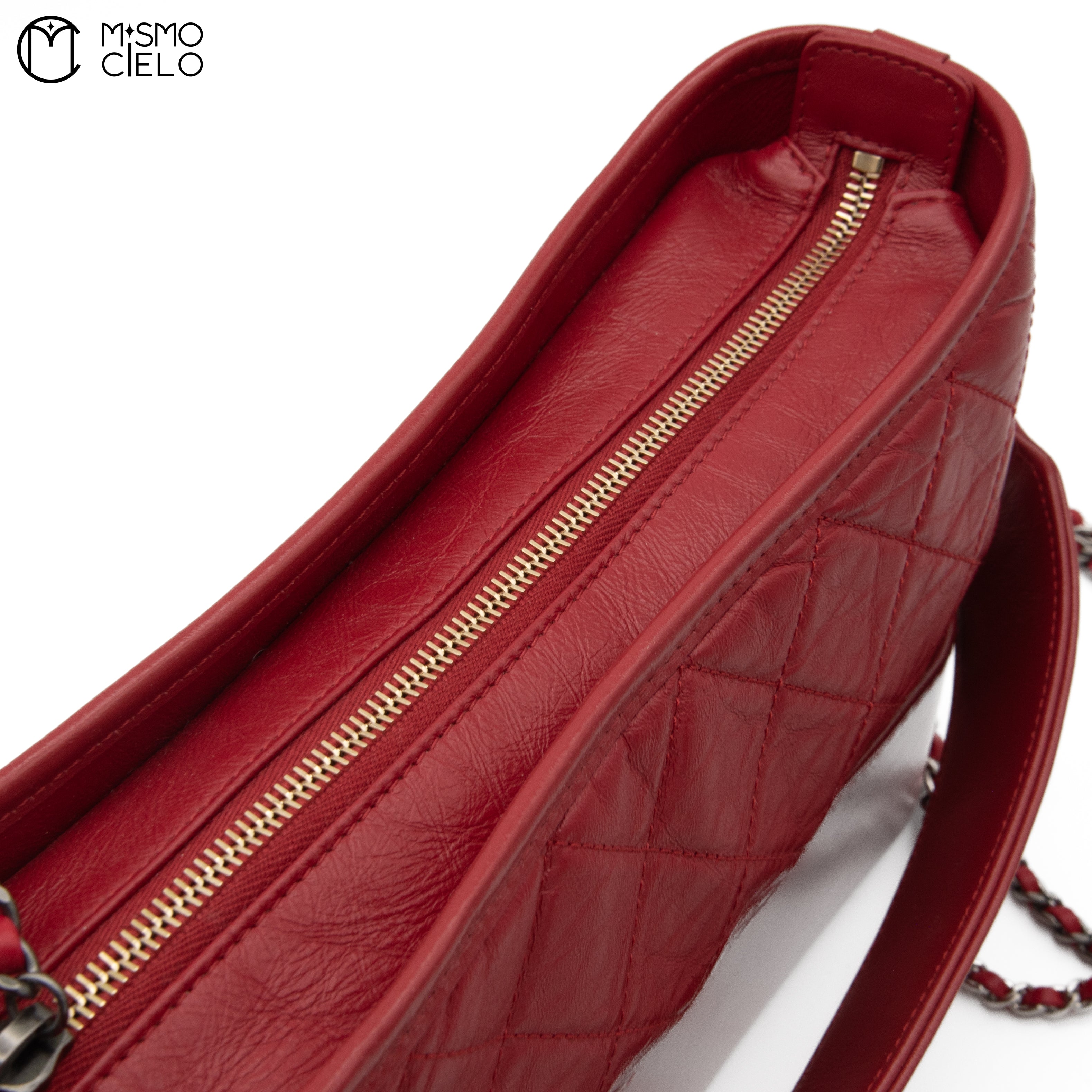 Gabrielle De Leather Chain Shoulder Bag