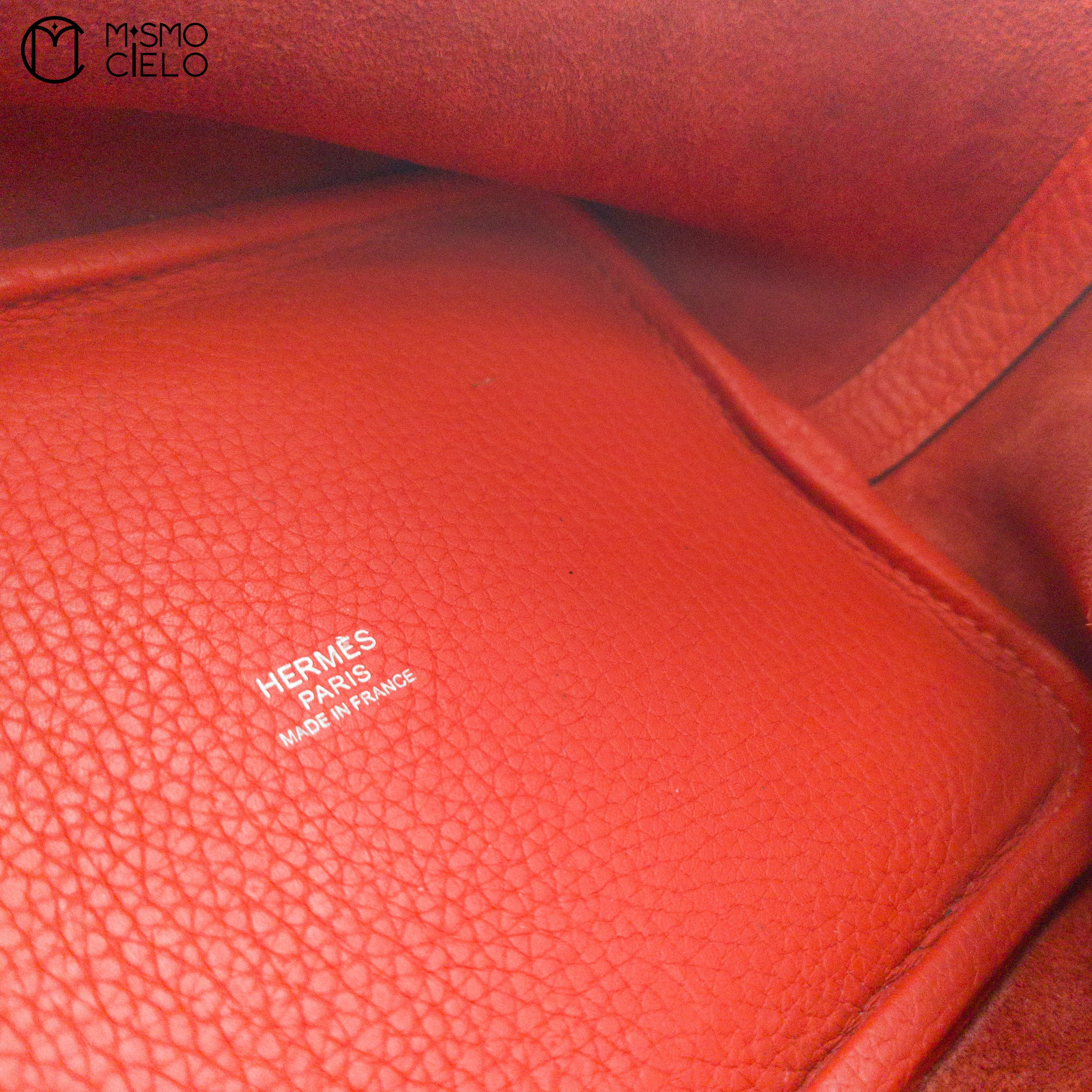 Red Clemence Picotin Handbag