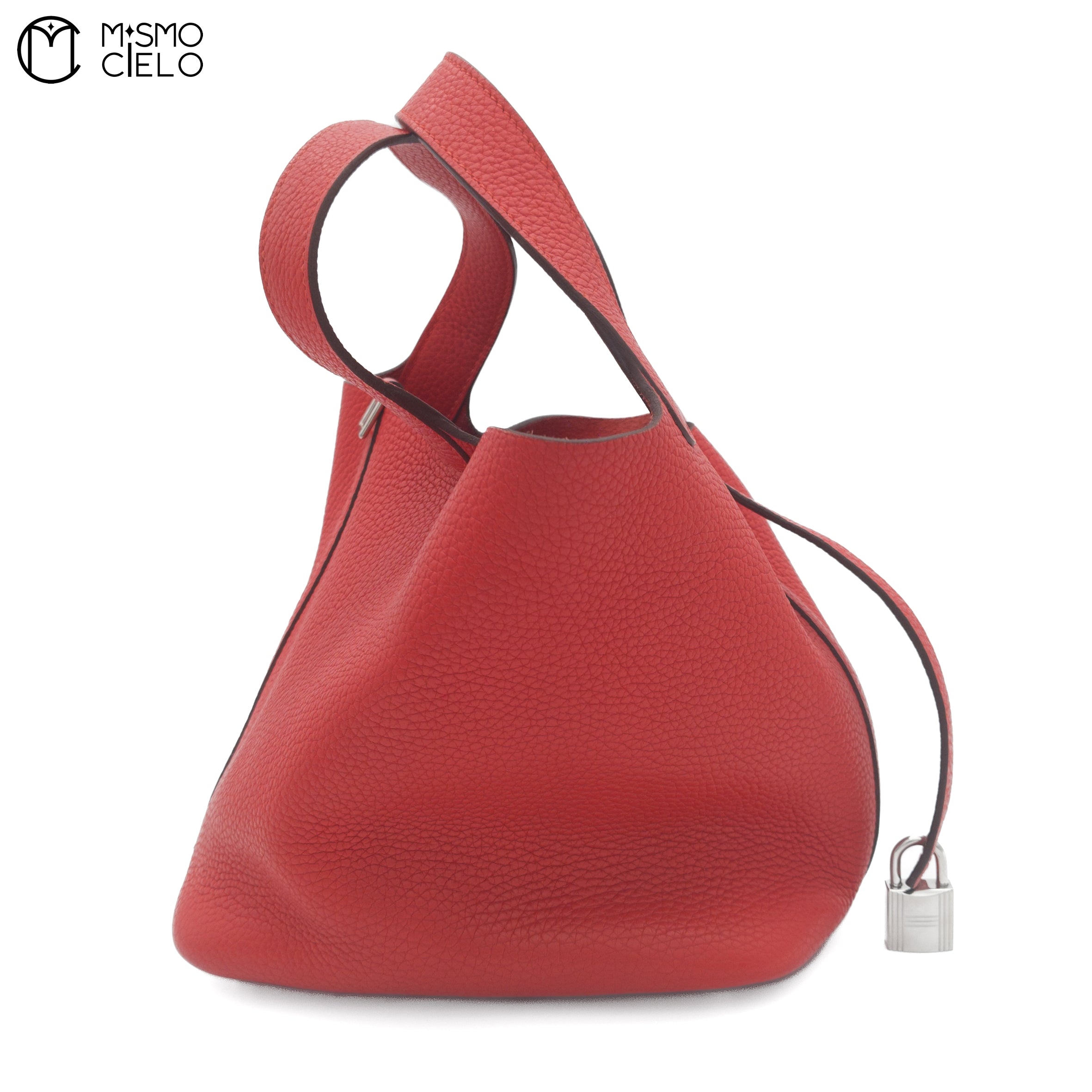 Red Clemence Picotin Handbag