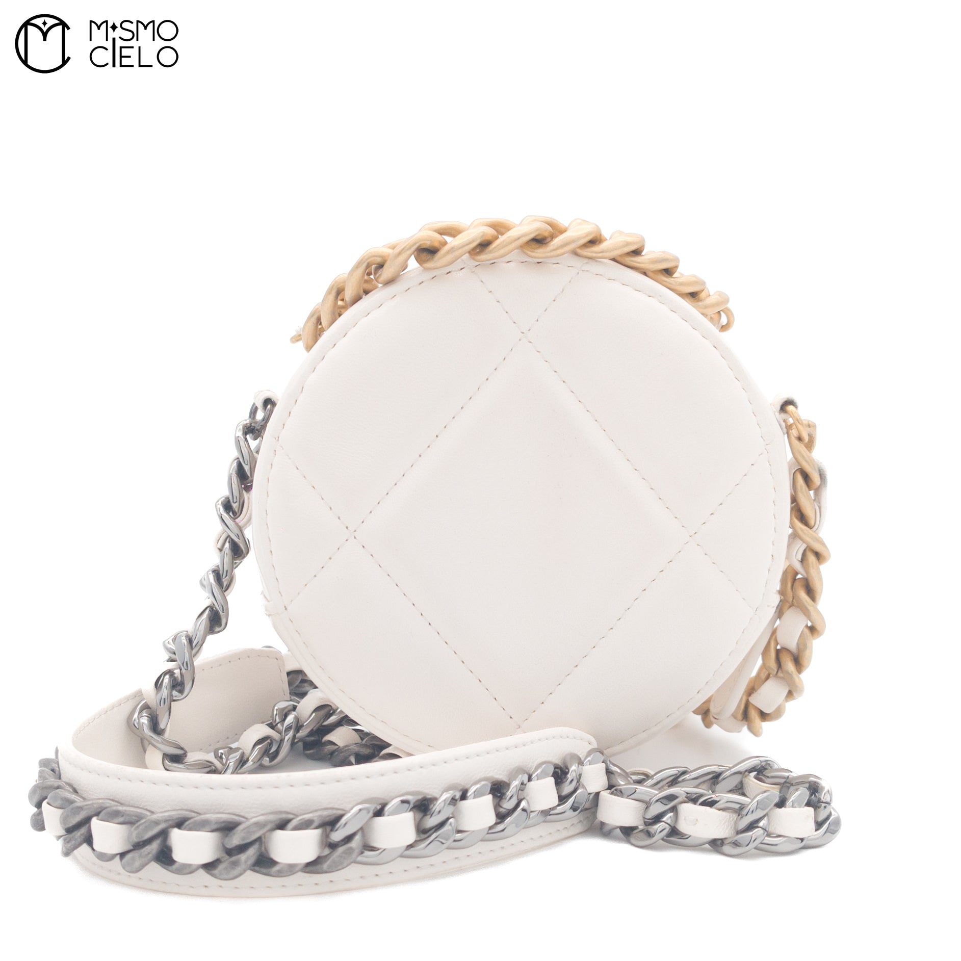 White 19 Chain Pouch