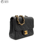 Mini Matelasse Coco Mark Lambskin Handbag