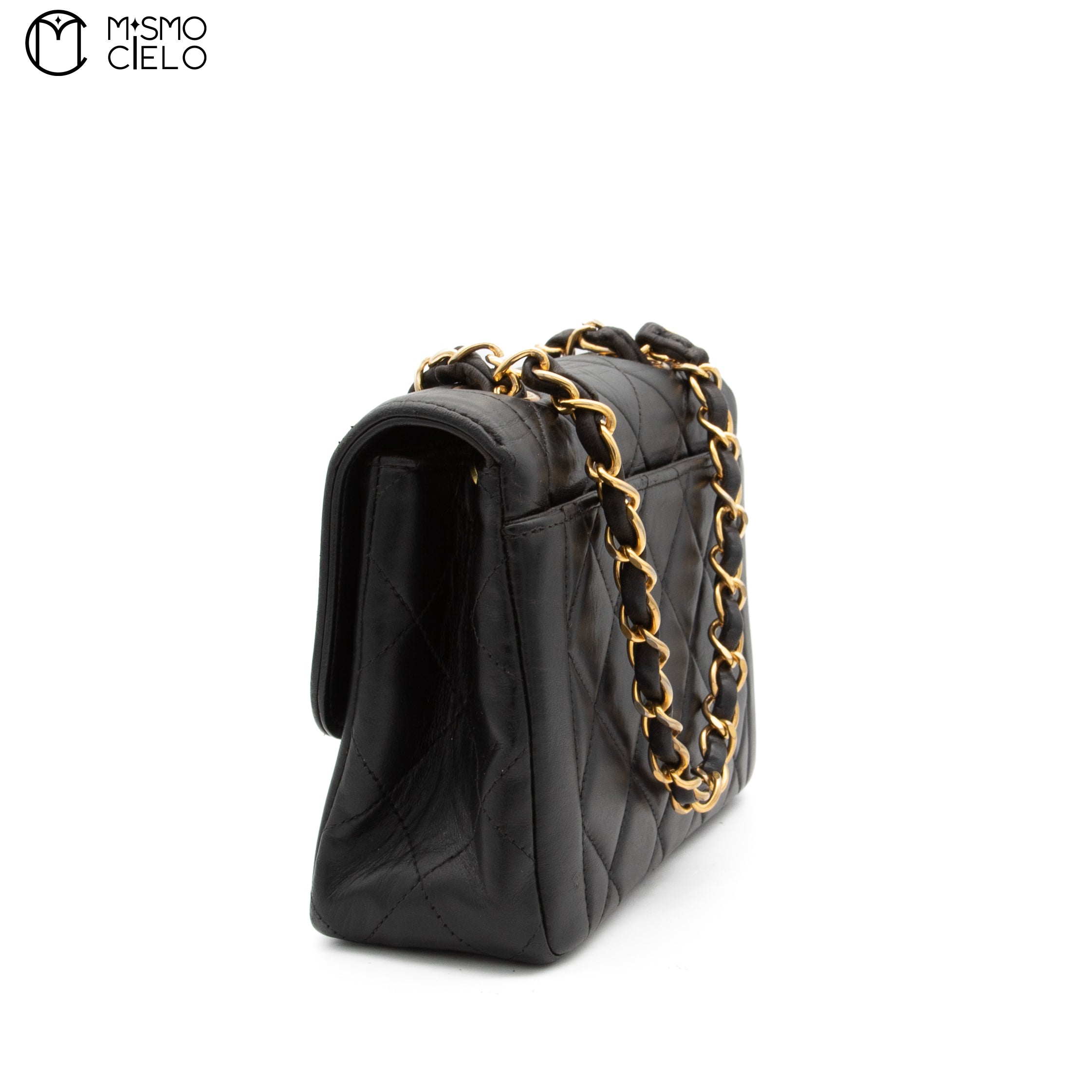 Mini Matelasse Coco Mark Lambskin Handbag