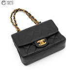 Mini Matelasse Coco Mark Lambskin Handbag