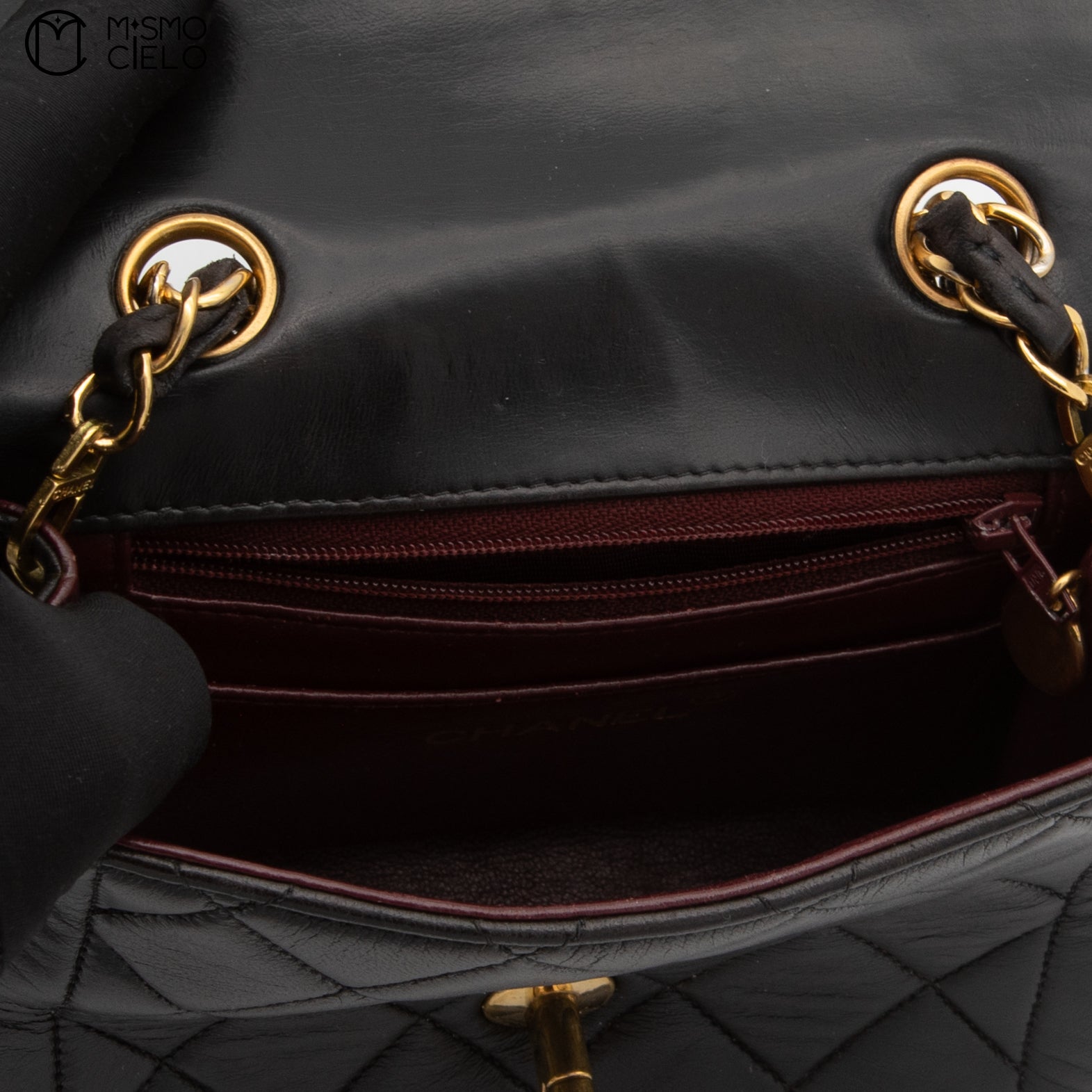 Mini Matelasse Coco Mark Lambskin Handbag