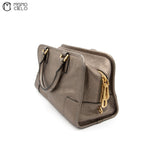 Amazona 28 Gold Leather Boston Bag