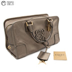 Amazona 28 Gold Leather Boston Bag