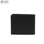 Micro GG Bi-Fold Wallet In Black Leather