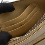 Gold Gabriel Crocodile Shoulder Bag