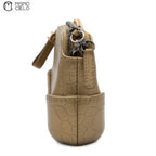 Gold Gabriel Crocodile Shoulder Bag