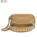 Gold Gabriel Crocodile Shoulder Bag
