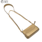 Gold Gabriel Crocodile Shoulder Bag