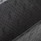 Clutch Bag In Black Crocodile Embossed Leather